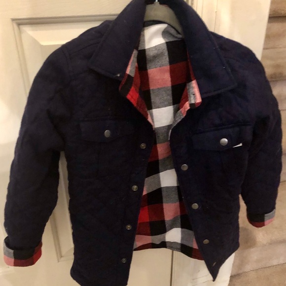 NWT Reversible Shirt/Jacket Boys Large (10/12)
